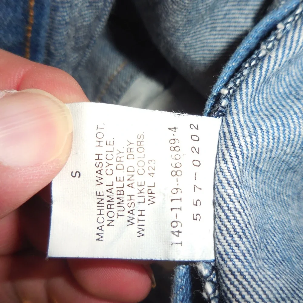 Vintage Levis 557 For Cowboys Jeans Mens 36x24 Blue Denim Made in USA High Rise
